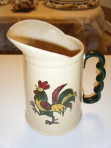 YELLOW ROOSTER YELLOW WITH GREEN HANDLE 6.5 INCHES HIGH - $24.29