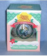 Precious Moments World Trimmed with Joy Glass Holiday Ornament 1994 #138... - £7.07 GBP