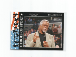 Bill Russell (Boston Celtics) 2009 Topps Heritage Heroes Of Sport Card #HS-15 - £5.31 GBP