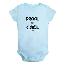 Drool is Cool Funny Romper Newborn Baby Bodysuit Jumpsuit Kids One-Piece Outfits - £8.21 GBP