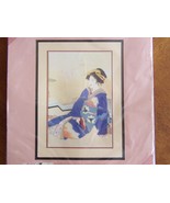 Vtg From The Heart Cross Stitch Kit Keiko by Harnyo Martin 53909 Geisha ... - $25.21 CAD