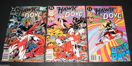 3 1989-90 DC Comics HAWK &amp; DOVE 3, 11, 13 FINE Comic Books Kesel Guler H... - £14.38 GBP