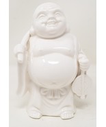 Blanc De Chine happy laughing traveling Buddha Porcelain Figure - $118.12 CAD