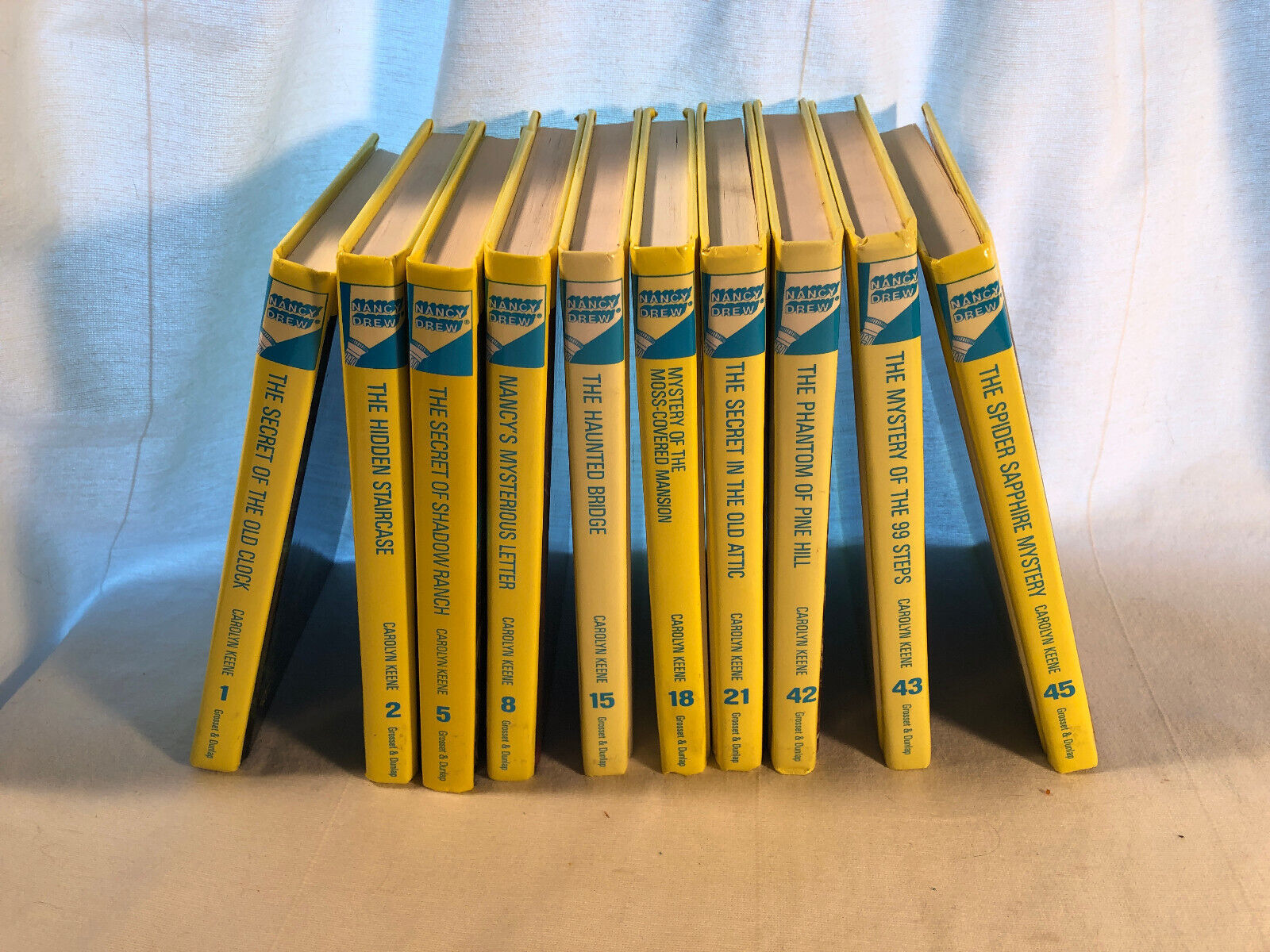 Primary image for 10 Nancy Drew Picture Cover Novels 1  2  5  8  15  18  21  42  43  45