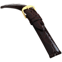 18mm Genuine Crocodile Skin Brown Men&#39;s Watch Band / Strap - $74.99