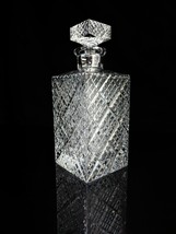 Faberge Waffle Frosted Crystal Decanter without case - £784.63 GBP