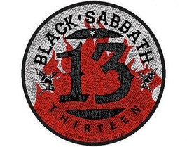 Black Sabbath 13 Flame 2013 Circular Woven Sew On Patch (Sealed) Ozzy Osbourne - £4.24 GBP