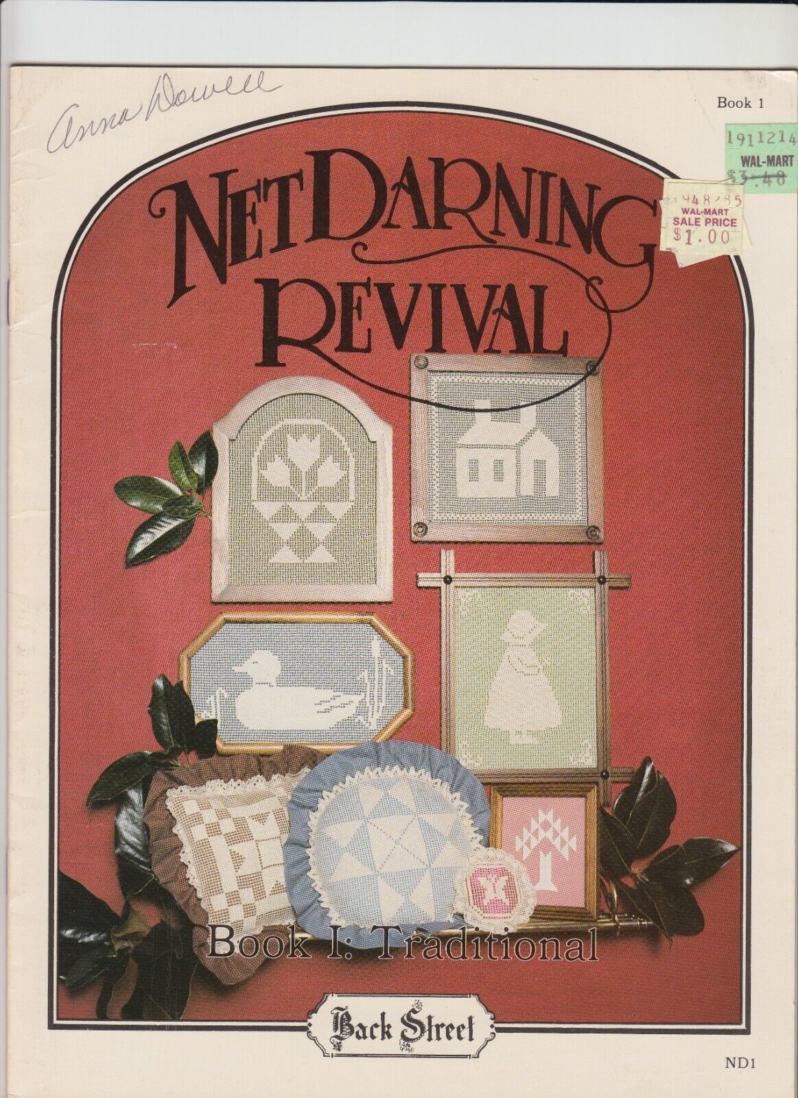 Back Street Net Darning Revival Pattern Book 1 Traditional 1984 - $7.84