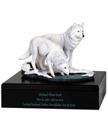 White Wolves Art Adult Urn - $385.95
