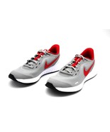 NIKE REVOLUTION 5 (GS) BQ5671-013 LIGHT SMOKE GREY/UNIVERSITY RED BIG KI... - $865.38 MXN