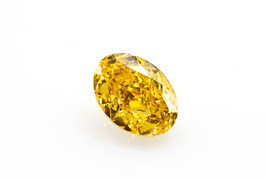 Yellow Diamond  - 0.50ct Natural Loose Fancy Intense Orange Yellow  GIA Oval VS2 - £3,466.56 GBP