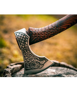 Dragon hatchet - Hiking Viking Axe and buscrafing axe - £220.62 GBP