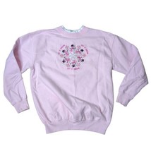 Vintage M&amp;C Sportsware Let it Snow Pink Christmas Sweatshirt NOEL M Granny Core - £13.90 GBP