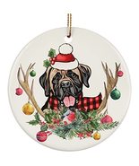 hdhshop24 Cute English Mastiff Dog Love Christmas Ornament Gift Pine Tre... - £15.51 GBP