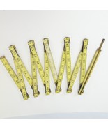 Wood Brass Extension Folding Ruler 905-6 M Klein &amp; Sons 72&quot; plus  6&quot;  Ye... - $24.18 CAD
