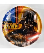 2005 Star Wars Darth Vader Paper Plates Pack Of 8 Ct 6.75&quot; Birthday Party - £3.87 GBP