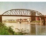 South Side Bridge Charleston West Virginia WV UNP Chrome Postcard C18 - £2.29 GBP