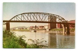 South Side Bridge Charleston West Virginia WV UNP Chrome Postcard C18 - £2.29 GBP