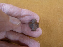 (CR591-2) mini 1/2&quot; Fairy Stone CHRISTIAN CROSS oiled Staurolite Crystal... - $12.99
