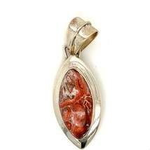 Vintage Sterling Sign DTR Desert Rose Trading Jay King Crazy Lace Agate Pendant - £59.35 GBP