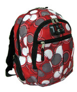 RED Circles Backpack School Pack Bag NEW  282PB Small Kids Size - £13.41 GBP
