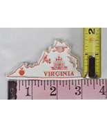 Vintage State of Virginia Apple Rubber Fridge Magnet USA - $13.56 CAD