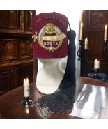 Vintage Al-Malaikah Shriners Hosts Fez Hat W/ Tassel Los Angeles Wool &amp; ... - £44.20 GBP