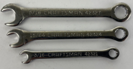3 x Craftsman 3/16&quot; 15/64&quot; 5/16&quot; Combination 6 Pt Ignition Midget Wrench Lot - £14.70 GBP