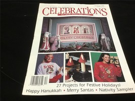 Celebrations To Cross Stitch and Crafts Magazine Christmas 1992 Happy Hanukkah - $12.00