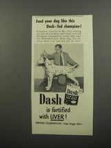 1953 Armour Dash Dog Food Ad - Dalmation Coacher of Bur-Dal - £14.50 GBP