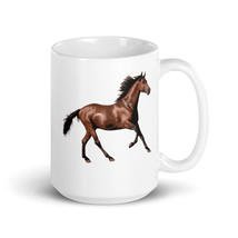 Chestnut Horse White glossy mug - $13.86