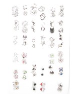 Fashion Design Polished Silver Stud Earrings - Per Paid - €1,71 EUR