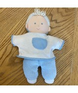 Eden Plush Baby Boy Lovey Blond Hair Blue Eyes Blue Terrycloth Stuffed D... - $68.37 CAD