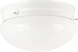 Sunlite 04490 6-Inch Decorative Mushroom Style Ceiling Fixture, 60 Max Wattage, - £30.42 GBP