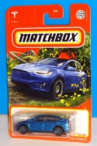 Matchbox 2022 MBX Highway #53 Tesla Model X Mtflk Blue - £3.12 GBP