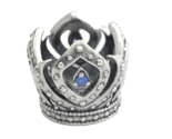 Authentic PANDORA Disney Elsa&#39;s Crown Charm, 925 Silver w/Blue CZ, 79158... - £29.75 GBP