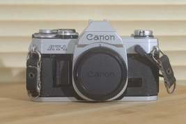 Canon AT1 with data back. Amazing looking vintage camera with this back on. Make - £103.67 GBP