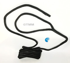 (4) Black Double Braided 1/2&quot; x 20&#39; ft Boat Marine HQ Dock Lines Mooring... - £58.65 GBP