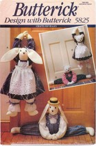 Butterick 5825 Bunny &amp; Bear Door DRAFT STOPPERS Dolls 30 inch Pattern UN... - $14.84