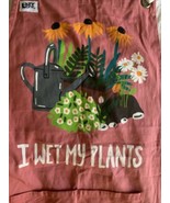 I Wet My Plants Funny Gardening Lover Cooking Bib Apron with  Pockets - $14.84