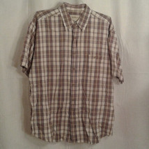 Eddie Bauer XL plaid short sleeve shirt - £14.15 GBP