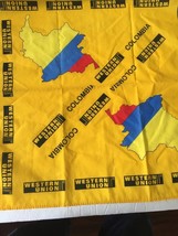 Vintage ~ Western Union Collectible from Colombia . Cloth Material. - $13.84