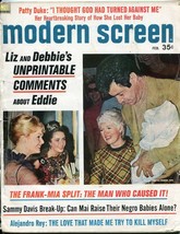 Modern Screen Magazine February 1968- Liz Taylor- Debbie Reynolds- Eddie Fisher - £24.47 GBP