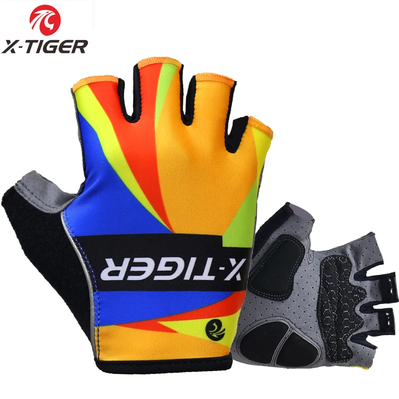 X-Tiger Cycling Gloves Mens MTB Road Gloves Reflective Mountain Bike Half Finger - £84.14 GBP