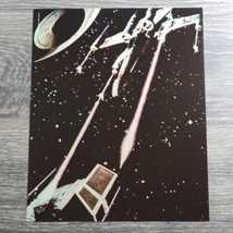 VTG Star Wars 8&quot; x 10&quot; Print Death Star X-Wing Tie Bomber Battle Scene M... - £9.72 GBP