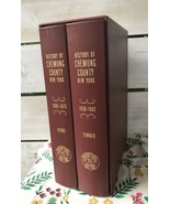 1830-1975 History of Chemung County NY Vtg 2 Books Set by Byrne &amp; Towner... - £99.71 GBP
