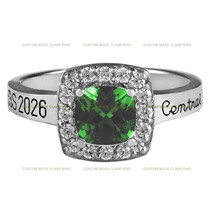 Custom Sterling Silver Women&#39;s Embrace College Ring - Custom Graduation Gift - $121.54