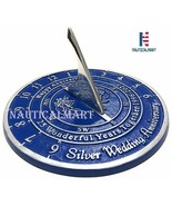NauticalMart Silver Wedding &amp; Anniversary Sundial Gift - £62.96 GBP