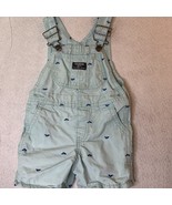 Oshkosh Baby Boy Whales Turquoise/Teal Shortalls Short Bib Overalls (2T) - $15.00