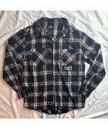 Y&amp;R Young &amp; Reckless Plaid Button Down Flannel Shirt (L) Los Angeles Coo... - €12,86 EUR